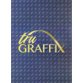 12" x 24" x .018" Blue Carbon Fiber Tru Graffix Brass Plated Steel