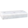 3" x 7 1/2" White 3 Hole Countersunk Trophy Marble
