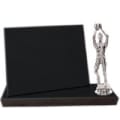 8" x 6" Value Black Finish Standup Plaque