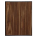 7" x 9" Value Walnut Finish Plaque with 45 Degree Bevel Black Edge