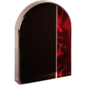 7" Arch Red Velvet Acrylic