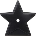 4 3/4" x 4 3/4" Black Star Centerhole Countersunk Weighted Plastic Base