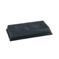 4 1/8" x 7 3/4" Black Marble 3-Hole Countersunk Weighted Plastic Base