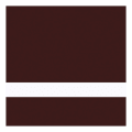 12" x 24" x 1/8" Chocolate Brown/White Duets Ultimates