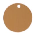 1 1/2" x .020" Solid Brass Round Key Tag