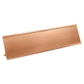 2" x 8", Rose Gold, Kota Pro Aluminum Desk Holder, Fits 1/16" Thick Plastic Insert