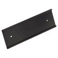 2" x 12", Black, Kota Pro Aluminum Wall Bracket with Mounting Holes, Fits 1/16" Thick Plastic Insert