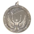 2 1/2" Antique Gold Victory Shooting Star Medal
