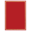 3" x 5" Red Florentine Frame Designer Plaque Plate