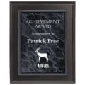 6" x 8" Black Marble Acrylic Plaque Plate