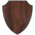 8 1/8" x 9 3/4" Walnut Finish Shield Plaque