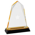 6 3/4" Gold Halo Diamond Corner Base Impress Acrylic