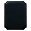 9" x 12" Airflyte High Gloss Black Plaque with Notched Corners