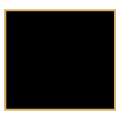 2 1/2" x 2 3/4" Black Laserable Brass Plaque Plate with Gold Border