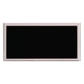 1 1/4" x 3" Laserable Aluminum Black Plate with Silver Border
