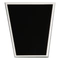 1 7/8" x 2 3/8" Laserable Aluminum Black Plate with Silver Border