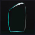 4 1/4" x 7 1/4" Tidal Series Jade Acrylic Award-Upright Only