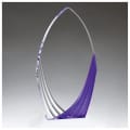 8 1/4" Tidal Series Acrylic with Printed Violet Accent-Upright Only