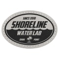 3" x 2" Light Gray Premier Laserable Leatherette Oval Patch with Kota Pro Adhesive - Creekside Collection