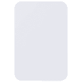 12" x 18" Ultra White Aluminum Sign Blank, 1 1/2" Radius Corners, 0.063" Thick