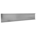 1 1/2" x 6", Satin Silver, Kota Pro Aluminum Wall Bracket without Mounting Holes, Fits 1/16" Thick Plastic Insert