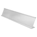 2" x 10", Polished Silver, Kota Pro Aluminum Desk Holder, Fits 1/16" Thick Plastic Insert