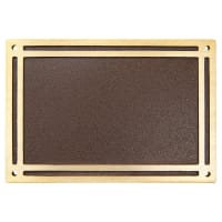 8" x 6" Bronze/Brown Rectangle Cast Aluminum Sign with 4 Mounting Screws