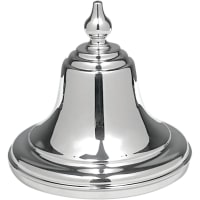 5 1/4" x 5" Swatkins Medium Silver Metal Cup Lid for CMC951 & CMC954