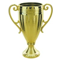 3 7/8" Gold Plastic Cup