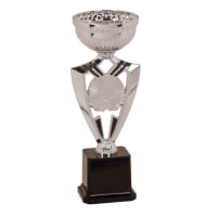 11 1/4" Silver Ribbon 2" Insert Holder Easy Cup Kit