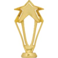6" Gold 3-D Rising Star Figure