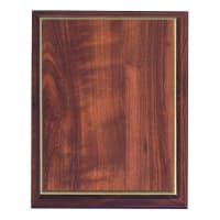 7" x 9" Cherry Finish Plaque with Gold Cove