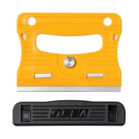 OLFA Multi-Grip Glass Scraper with 4 Stainless Steel Blades