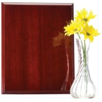 6" x 8" High Gloss Mahogany Finish Plaque