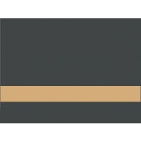 12" x 24" x .020" Matte Black/Gold Flex Self-Adhesive Plastic