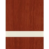 24" x 49" x 1/16" Royal Mahogany/Almond Duets Laser Indoor Plastic