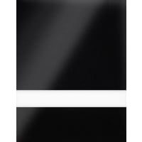 12" x 24" x 1/16" Gloss Black/White Duets Laser XT Plastic
