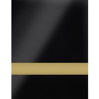 12" x 24" x 1/16" Gloss Black/Gold Duets Laser XT Plastic