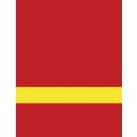 12" x 24" x 1/16" Red/Yellow Matte Duets Laser XT Plastic