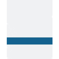 12" x 24" x 1/16" White/Blue Matte Duets Laser XT Plastic