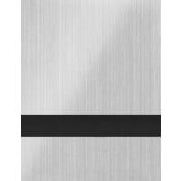 24" x 24" x 1/16" Brushed Aluminum/Black Duets Laser Indoor Plastic