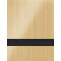 24" x 24" x 1/16" Brushed Satin Gold/Black Duets with Clear-Guard Laser Indoor