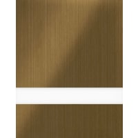 24" x 49" x 1/16" Brushed Medium Bronze/White Duets Laser Indoor Plastic