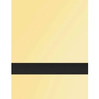 23 1/2" x 49" x .020" Trophy Gold/Black with 3M Adhesive Duets Flexible Contours