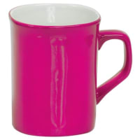 10 oz. Pink Ceramic Rounded Corner LazerMug