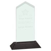 3" x 7" Jade Frosted Arrow Pop-In Acrylic (Base not included)