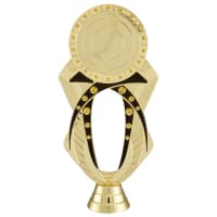 6 1/2" Black/Gold 2" Insert Holder Figure