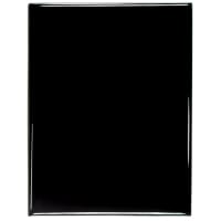 9" x 12" Black Piano Finish Plaque