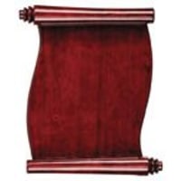 9 1/2" x 12" Rosewood Piano Finish Scroll Plaque
