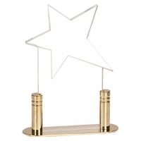 3" x 7" Clear Star Pop-In Acrylic (Base not included)